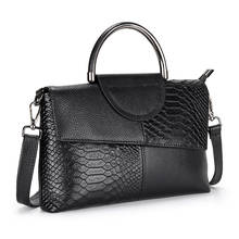 Luxury Handbags Women Leather Shoulder Bag Small alligator Pattern Solid Color Crossbody Bag women Tote Shoulder Bags Sac A Main 2024 - buy cheap