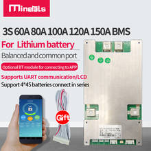 3S 12V Li ion 60A 80A 100A 120A 150A Smart bms support support bluetooth APP lipo common port battery pack PCM 2024 - buy cheap