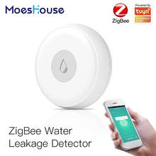ZigBee-Sensor de inundación inteligente, Detector de fugas de agua, sistema de alarma de seguridad, Control remoto por aplicación Tuya/Smart Life 2024 - compra barato