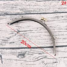 DIY 20cm Antique Brass Metal Purse Frame Ring Kiss Clasp Handle For Bag Craft Bag Making Sew Handbag Accessories 2024 - buy cheap