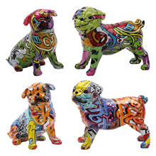 Escultura creativa de Bulldog Francés, decoración de escritorio, estatua de resina de perro, artesanía, muebles para el hogar 2024 - compra barato