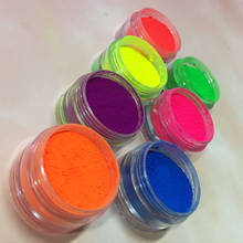 7 colors Mix/set Neon Loose Powder Eyeshadow Pigment Matte Mineral Spangle Nail Powder Make Up Shimmer Shining Eye Shadow 2024 - buy cheap