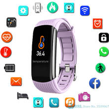 2021 Sport Smart Watch Women Men electronic Wrist Watch For Andriod Ios Fitness Tracker Body Temperature Smart Clock Smartwatch 2024 - buy cheap