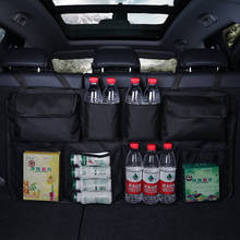 Car Trunk Organizer Adjustable Backseat Storage Bag Net Oxford Automobile Seat Back Bag Organizers Car Interior Accessories 2024 - buy cheap