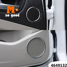 Car Door Audio Speaker Ring Frame Sticker Cover Trim-ABS Chrome Car styling accessories-For Ford C-MAX 2013 14 15 16 2017 6pcs 2024 - buy cheap
