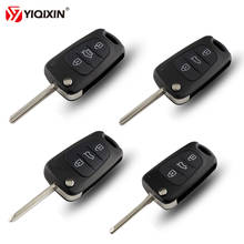 Yiqixin 3 botões flip dobrável remoto caso escudo chave do carro para kia cerato sportage k2 k3 k5 para hyundai i30 ix35 chave escudo 2024 - compre barato