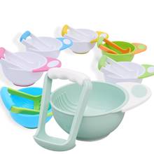 2Pcs/Set Manual Baby Baby Food Fruit Maker Supplements Food Masher Bowl Baby Feeding Grinding Tools Processor For Baby 2024 - buy cheap