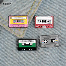 XEDZ-broche de colección de cinta, broche conmemorativo de moda, insignia de cinta de cuatro colores rojo/amarillo/verde/gris, regalo de joyería 2024 - compra barato