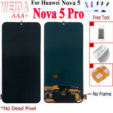 New 6.39" LCD For Huawei Nova 5 Pro LCD Display Touch Screen Digitizer Assembly For Huawei Nova 5 Lcd Screen SEA-AL10 SEA-TL10 2024 - buy cheap