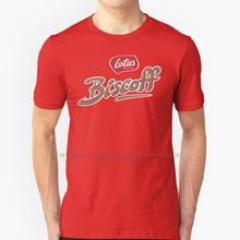 Mmmmmm... T camisa 100% algodão puro biscoff lotus biscoitos pão de gengibre 1932 creme de ouro vermelho reino unido walmart inglaterra grã-bretanha 2024 - compre barato