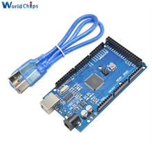 Placa com cabo usb, mega 2560 r3 mega2560 rev3 (tablete ch340, ch340g), compatível com cabo usb de alta qualidade 2024 - compre barato