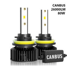 2Pcs Car Lights H7 26000LM Canbus H11 LED Lamp Headlight Bulbs H4 H1 H3 H8 H9 9005 9006 HB3 HB4 9012 H13 9007 6000K LED Bulbs 2024 - buy cheap