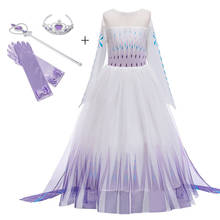 Fantasia de rainha da neve., vestido de princesa anna para cosplay, festa de aniversário de menina. 2024 - compre barato