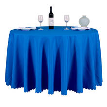 New Arrival Hot Round Table Cloth Topper Tablecloth Luxury Table Cover Hotel Wedding Party Restaurant Banquet Home Decoration 2024 - buy cheap