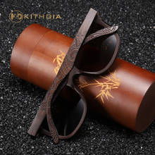 Kithdia-gafas de sol de bambú para hombre y mujer, lentes de sol de bambú de diseño de marca de lujo, de madera marrón Original, hechas a mano, S1610BN 2024 - compra barato