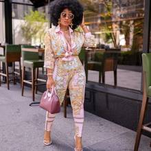 2 Piece Sets Africa Clothing Women Pant Suits Ladies Business Office Tops And Pants Suits African Set For Ladies Women's Sets 2024 - buy cheap
