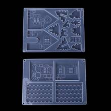 DIY Silicone Christmas House Castle Mold Epoxy Resin Jewelry Making Tool Set New  2024 - buy cheap