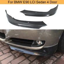 Carbon Fiber Car Front Bumper Splitters Winglets Flaps Apron For BMW 3 Series E90 LCI Sedan 4 Door 2009-2012 Front Splitters 2024 - buy cheap