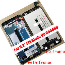 Pantalla LCD LTPro Original para ZTE Blade V8 BV0800, digitalizador de pantalla táctil con montaje de marco, buen trabajo, 5,2 pulgadas 2024 - compra barato