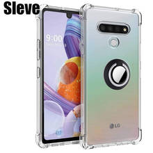 Capa de celular à prova de choque com anel de dedo em tpu macio, para lg caneta 6 7 k52 q62 q52 k92 v20 stylus 2 plus k22 stylo3 4 5v30 k51 q51 v60 g8x 2024 - compre barato