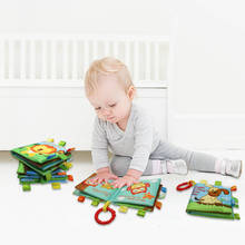 Macio Livro de Pano Do Bebê Brinquedos 0-36 Meses Newborn Primeiro Livro Infantil Early Learning Educacional Cognitiva Livro Livros Animais para As Crianças 2024 - compre barato