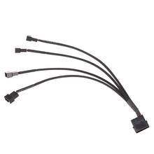 4pin IDE Molex to 4-Port 3Pin/4Pin Power Supply Plug Cooler Cooling Fan Splitter Power Cable Wire for PC Computer 2024 - buy cheap