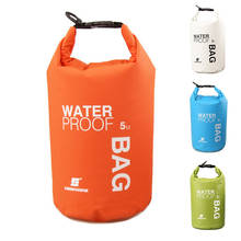 Bolsa seca à prova d'água, 2l, 5l, resistente à água, armazenamento de camping, trilha, ajustável 2024 - compre barato