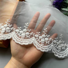 3yrd/lot 7cm Width White Clothing Material DIY Craft Wedding Embroidery Lace Trim Sewing Accessories Home Decoration New Hot 2024 - buy cheap