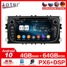 Android10 Car GPS Navigation Stereo Radio For FORD/Focus/S-MAX/Mondeo/C-MAX/Galaxy DVD Head Unit Tape Recorder Multimedia Player 2024 - buy cheap