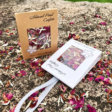 Confetes feestigo com pétalas de flores, pétalas de flores secas naturais para decoração de casamentos e festas, confete de rosa biodegradável, com 10 peças 2024 - compre barato