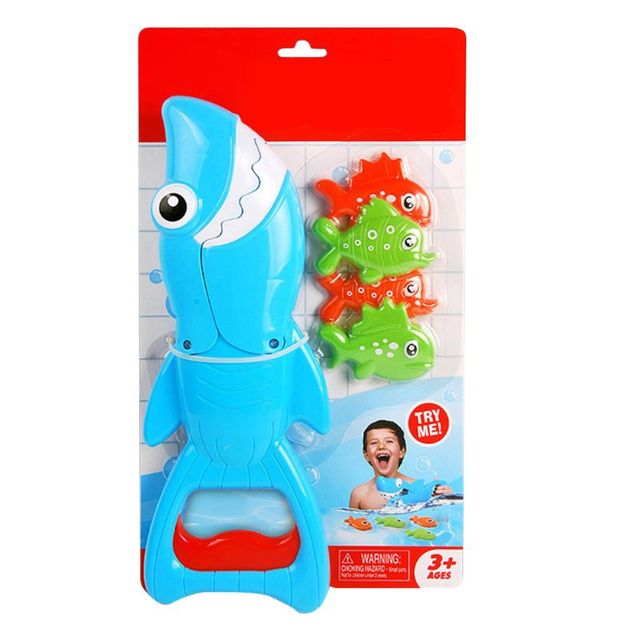 Акула граббер Ванна игрушка для мальчиков девочек ловить игры с 4 рыбками Ванна Рыбалка Y4UD