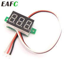 EAFC-Mini voltímetro Digital de 0,36 pulgadas, medidor de voltaje de Panel de visualización LED roja, DC 0-100v, 3 bits 2024 - compra barato
