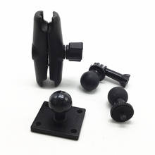 Motorcycle Square Mounting Base + Extension Socket Arm + 1/4 Ball Mount Adapter for Garmin for gopro 2024 - buy cheap