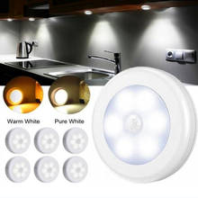 DOXINGYE 1PCS PIR Body Motion Sensor Activate 6 LED Cabinet Light Wall Light Night Light Indoor Lighting Battery-Powered 2024 - buy cheap