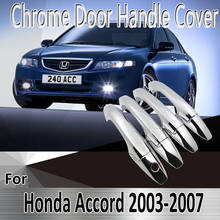 for Honda Accord JDM 2003~2007 2004 2005 2006  Styling Stickers Decoration Chrome Door Handle Cover paint Refit Car Accessories 2024 - buy cheap