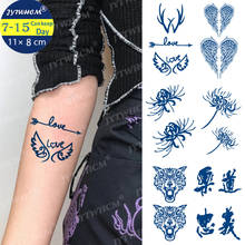 Водостойкая маленькая временная татуировка, наклейки, цветок, роза, флэш-татуировки, змея, реалистичный угол, боди-арт, рука, имитация рукава, тату для женщин 2024 - купить недорого