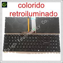 Teclado colorido retroiluminado RGB para ordenador, teclado español para MSI GE63 GL65 GE63VR GE73 GE73VR GP72MVR GP72VR GP72VR GP62M GV72 GV72VR Latino LA SP 2024 - compra barato