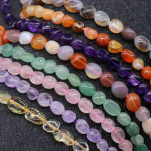 8-10MM Irregular Freeform Chip Gravel Natural Stone Beads Amethysts Pink Quartzs Lapis Lazuli Beads For DIY Jewelry Making 2024 - buy cheap