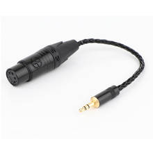 Hi-end cabo de áudio occ banhado a prata hifi trrs 3.5mm para 4 pinos xlr, plugue fêmea 2024 - compre barato