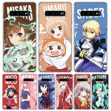 Capa de celular garota fofa de anime para samsung galaxy, proteção para celular a50 a70 a30s a51 a71 a10 a20e a40 a90 a20s m30s a6 a7 a8 a9 plus 2024 - compre barato