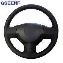 Car Steering Wheel Cover For Mitsubishi Outlander 2013-2006 ASX Lancer X 10 2015-2007 Black Hand-stitched Artificial Leather 2024 - buy cheap