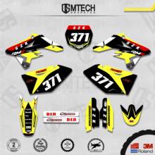 DSMTECH Customized  Team Graphics Backgrounds Decals 3M Custom Stickers For SUZUKI 2007-2009 RMZ250  006 2024 - buy cheap