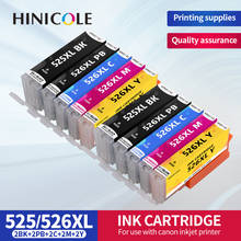 Hinicool-cartucho de tinta PGI-525 para impresora Canon, CLI-526 de tinta compatible con modelo PGI525, CLI526, Canon PIXMA iP4850, MG5150, MG5250, MG6150, MG8150, MG5350, MG6250 2024 - compra barato