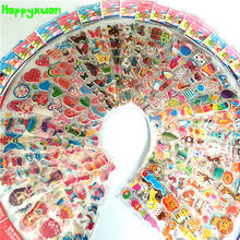 50 sheets/lot Mini Cartoon Puffy Stickers Children Dress up Animal Fruit Classic Toys for Kids Girls School Teacher Rewards 2024 - buy cheap