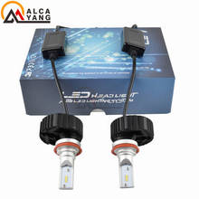 2X6500 K H4 светодиодный H1 H7 H11 9005 9006 Авто S2 автомобильные лампы для передних фар 4000LM стайлинга автомобилей 6500K светодиодный помощи при парковке 2024 - купить недорого