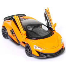 New 1:32 High Simulation Alloy Model Car 600LT Super Sports Car With Sound and Light Pull Back Gift Toy Collection V133 2024 - buy cheap