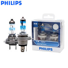 Philips H4 H7 9003 Racing Vision +150% More Brightness Auto Headlight Hi/lo Beam Halogen Lamp Rally Performance ECE, Pair 2024 - buy cheap