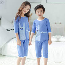 Big Boys Girls Pajamas Summer Short Sleeve Children's Clothing Sleepwear Cotton Pyjamas Sets For Kids 4 5 6 8 10 12 Years 2024 - buy cheap