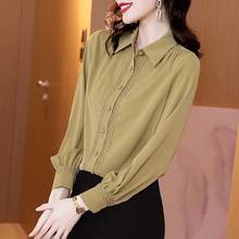 Women Blouse Chiffon Shirt Women's Autumn Clothing Top Loose Long Sleeve Shirt Blusas Ropa De Mujer 2024 - buy cheap