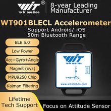 WitMotion WT901BLECL BLE 5,0 3 осевой акселерометр с низким потреблением + гироскоп + магнитометр MPU9250 для IOS/Android, диапазон 50 метров 2024 - купить недорого